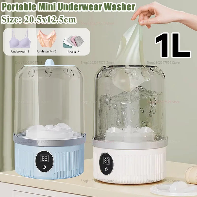 Portable Mini Washing Machine Compact Laundry Washer